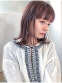 小顔カット_毛先パーマ_ことりベージュ_黒髪ウォーターフォール