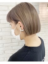 ロンドプランタン 恵比寿(Lond Printemps)&nbsp;切りっぱなしボブ×ミルクティーベージュカラー