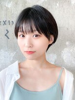 ロビー 表参道(ROBBY)&nbsp;黒髪大人可愛いショートボブ/表参道/30代40代50代/前髪あり