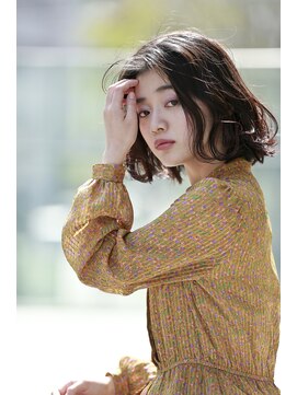 ギンザカミノア 熊谷店(GINZA CAMINOIA) マットブラウンのミディアムボブ