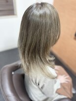 ヘアーサロン デペント(HAIR SALON Depend)&nbsp;セクションカラー　グレージュシルバー
