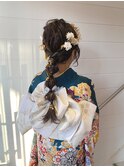 編みおろしヘアセット