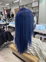 アジールヘア 所沢プロペ通り店(agir hair) ネイビーブルーハイレイヤーストレート所沢小手指ひばりヶ丘