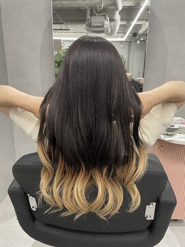 ジエクト カナウ(The Ect canow) グラデーションカラー　ホワイトベージュ　ホワイトブロンド