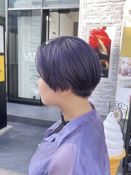 アイリー 名古屋(A/LEE) パープル／紫カラー／ショートヘア