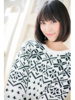 モッズヘア 福岡天神店&nbsp;”mod's天神” クロスパーマOK 黒髪ボブの大人クラシカルb