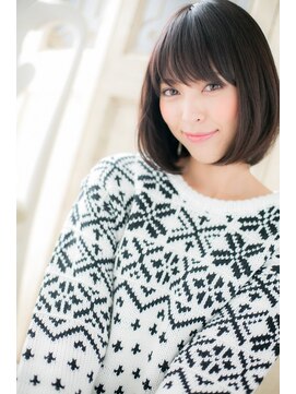 モッズヘア 福岡天神店 ”mod's天神” クロスパーマOK 黒髪ボブの大人クラシカルb