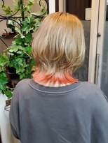リベルタ(LIBERTA) ハイトーンベージュ＋オレンジ裾カラー