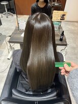 アヴァンス 和泉中央店(AVANCE) 髪質改善カラー×オリーブベージュ×艶髪ストレート