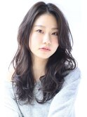 艶髪ロングヘアレイヤーカットナチュラルデジタルパーマ髪質改善