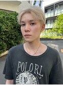 メンズショート/メンズハイトーン/ケアブリーチ/ブロンドヘア