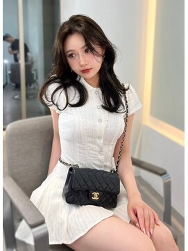 ノク 渋谷(nok) 甘めくびれオリーブ_黒髪小顔オリーブグレーココアベージュ