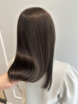 ネオリーブギンザ 銀座店(Neolive GINZA) (銀座/髪質改善) グレージュ　水素カラー