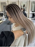 ハイライトバレイヤージュブリーチダブルカラー岡山髪質改善ULu