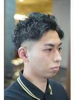 ノーエン(noen)&nbsp;ビジネスショートメンズマッシュツイストパーマツーブロック