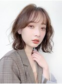 ボブショートボブ縮毛矯正ベージュグレージュ門前仲町