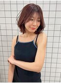 大人可愛いショートボブウルフレイヤー