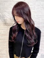 エイム(A-im)&nbsp;韓国風顔周り×カシスパープル ブリーチなしダブルカラー