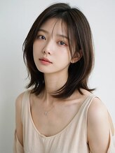 アンドヘアサロン(AND hair salon) ミディアムレイヤー/顔周りレイヤー/シースルーカラー