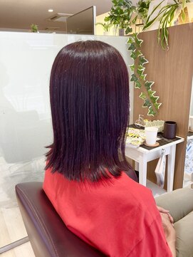 エル バイ ファースト(L by first) 【L by first】濃いめのピンクの白髪染め