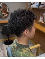 ヘアーサロン アトリエ(Hair salon ATORIE)&nbsp;ツーブロックショートメンズパーマソフトアフロ