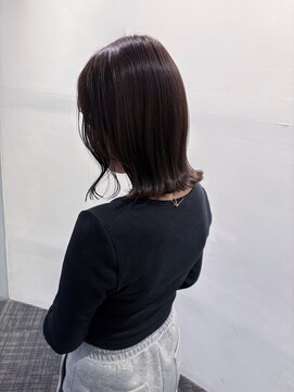 長めぱつっとボブ/枚方美容室