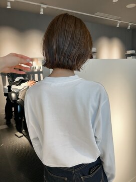 ヘアーエスクールシーユー 枚方T-SITE店(hair S.COEUR×Cu) レイヤーボブ/ベージュ/枚方美容室/大阪美容室