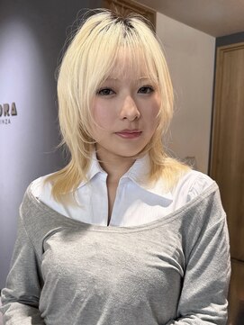 ノラ シンディ(NORA CYNDY) 【池崎】ハイトーンレイヤー☆抜きっぱなしブロンド×レイヤー