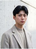 韓国風メンズ/センターパート/柔らか質感