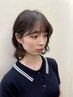 似合わせカット+前髪パーマ(ポイントパーマ)水素TR付き