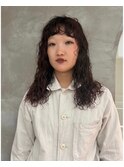 ミルクティーブロンド/ダークブルー/デジタルパーマ/千葉駅