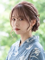 と和 巣鴨 【30代】アンニュイ・ツイストシニヨン×大人浴衣