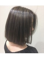 プログレス つくば店(PROGRESS by ヂェムクローバーヘアー) お客様カラースタイル(脱白髪染めハイライトカラー)