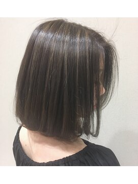 プログレス つくば店(PROGRESS by ヂェムクローバーヘアー) お客様カラースタイル(脱白髪染めハイライトカラー)