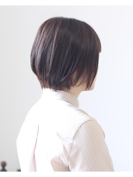 リリー ヘアー デザイン(LILY HAIR DESIGN) シンプルショート　ナチュラルブラウン