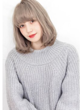 ラミ(L'ami) 毛束感 ×プラチナグレージュ』束感Bob