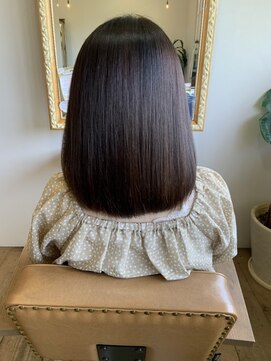 ビッテヘアデザイン(Bitte. hair design) 【髪質改善】黒髪ロングストレート さら艶ストレート