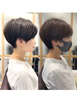 グロウアカバネ バイアンジュ(GLOW AKABANE by Ange)&nbsp;脱白髪染めハイライト・キレかわ刈り上げマッシュショート