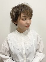 ゼンコー キチジョウジ シェール(ZENKO KICHIJOJI chere) こなれ風マニッシュなショートスタイル/ミルクティーアッシュ