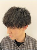 マッシュショート ソフトツイスパ シークレットパーマ