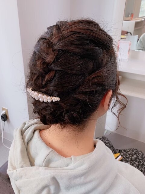 結婚式ヘアセット