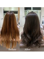 フォルテ 横浜店(FORTE)&nbsp;イメチェン、チェリーブラウン、フェミニン、ダークアッシュ