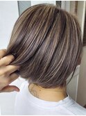 《アンククロス冨田》グレージュハイライト