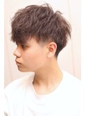 爽やかソフトツイツイストスパイラルパーマツーブロック
