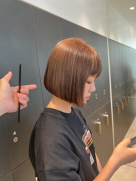 ロンドシエル 横浜(Lond ciel) ブリーチなしチェリーブラウン髪質改善イルミナカラー韓国/横浜