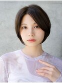 前髪なし大人ショートボブ20代30代40代【AIN.表参道】川原大地