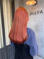 ナンバー ジルバ 立川(N° jillva)&nbsp;イメチェン似合わせカットオレンジレッドブラウンストレート立川