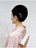 訪問着ヘアセット