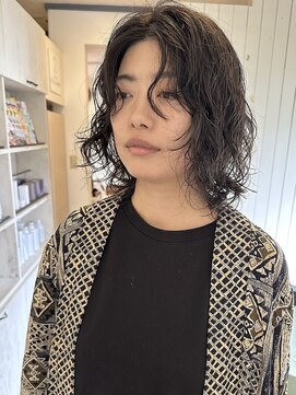 リトルガーデン(Little Garden) ウルフパーマ 　ウルフカット×パーマ