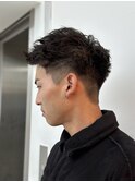 メンズの刈り上げツーブロックショート